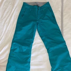 Blue snowboarding pants